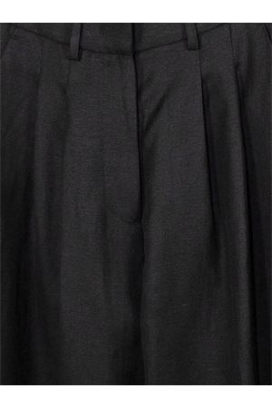Black trousers in virgin wool and linen PT TORINO | CDVSFKZ00STDSD810990